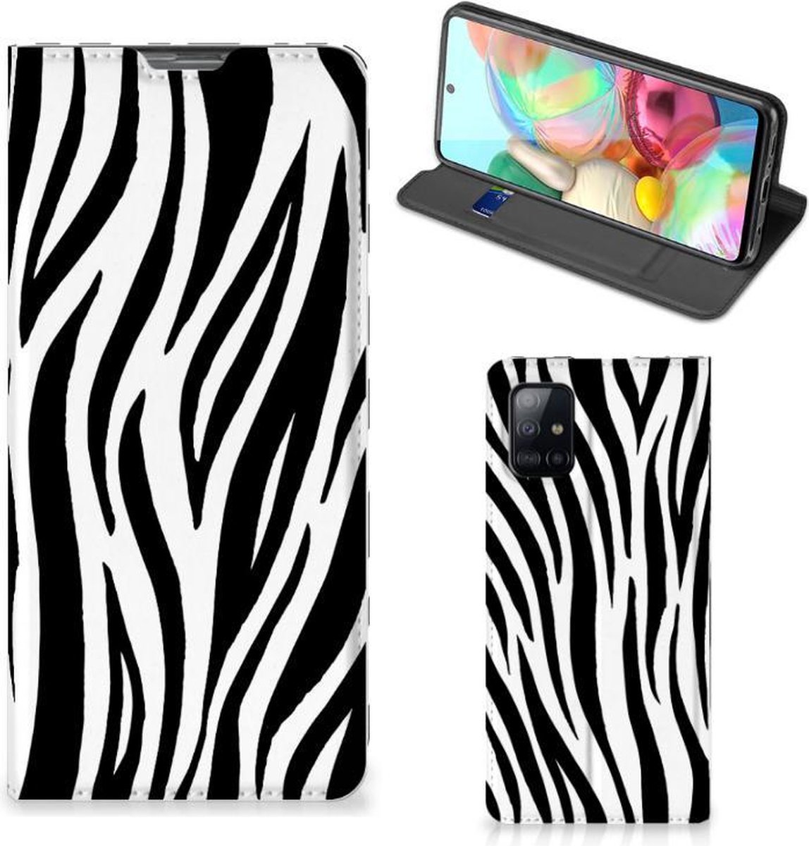 Samsung Galaxy A71 Hoesje maken Zebra