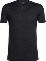 Icebreaker Tech Lite Crew Top T-shirt Heren, zwart Maat XL