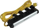 Stekkerdoos Stanley - 4-voudige  core - met klapdeksels