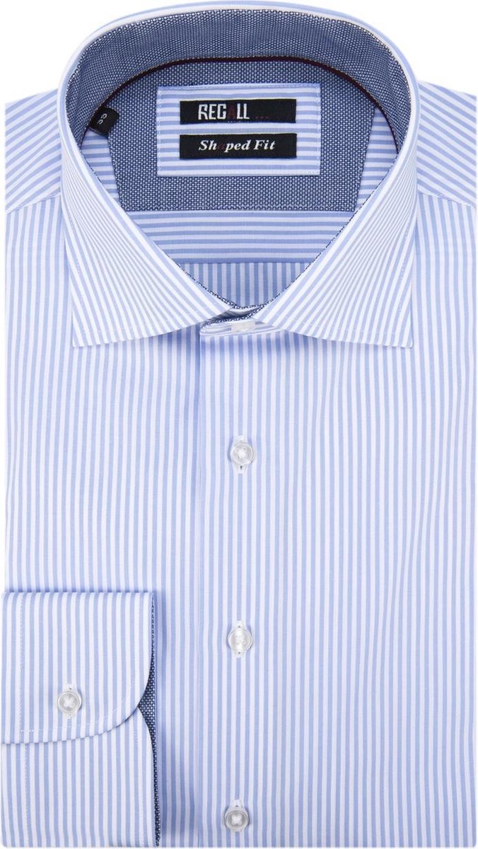 Recall Shaped fit Overhemd Heren lange mouw bol