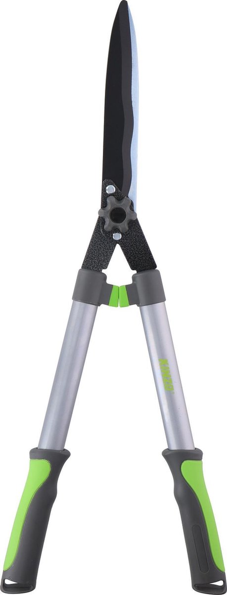 Bol.com Kinzo Heggenschaar - 65CM - met Llaflon Bladen - Extra Sterk - Roestbestendig - Non-Stick Bladen - Grijs/Groen aanbieding