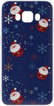 ADEL Kunststof Back Cover Hardcase Hoesje Geschikt voor Samsung Galaxy J7 (2016) - Kerstmis Kerstmannen