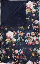 ESSENZA Fleur Plaid Nightblue - 135x170 cm