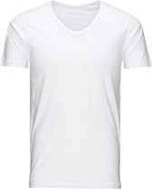Jack & Jones T-shirt Basic V-neck Tee S/s Noos 12059219 White Mannen Maat - XL