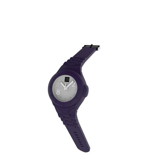 TOO LATE - siliconen horloge - MASH UP LORD SLIM - Ø 27 mm - VIOLET