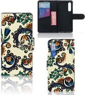 Xiaomi Mi 9 SE Wallet Case Barok Flower