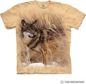 The Mountain Adult Unisex T-Shirt - Winter Wolf Portrait