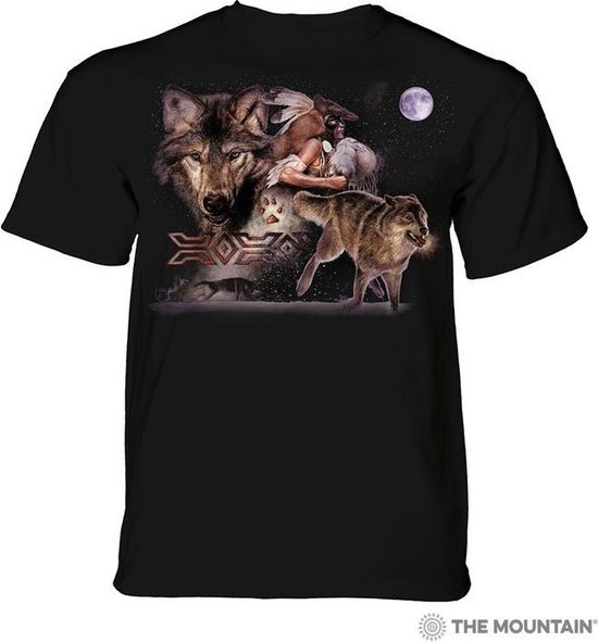 The Mountain Adult Unisex T-Shirt - Arapaho Wolf Moon