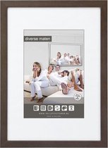 Vlakke Houten Wissellijst - Fotolijst - 40x50 cm - Ontspiegeld Kunstglas - Koloniaal - 15 mm