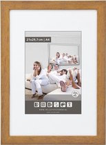 Vlakke Houten Wissellijst - Fotolijst - 50x65 cm - Ontspiegeld Kunstglas - Beuken - 20 mm