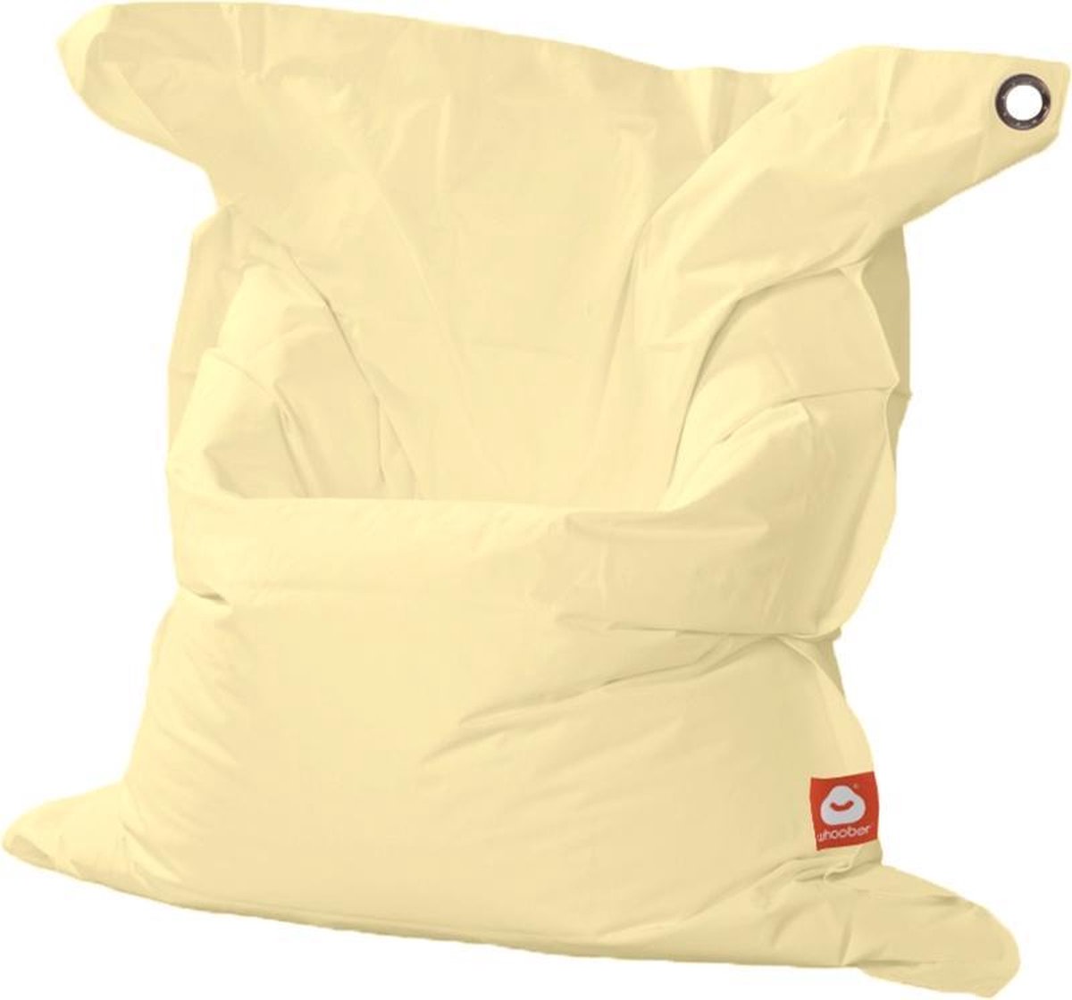 Whoober rechthoek zitzak St. Tropez XL outdoor crème - Wasbaar - Voor binnen en buiten