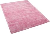 Beliani GESI - Vloerkleed - roze - viscose