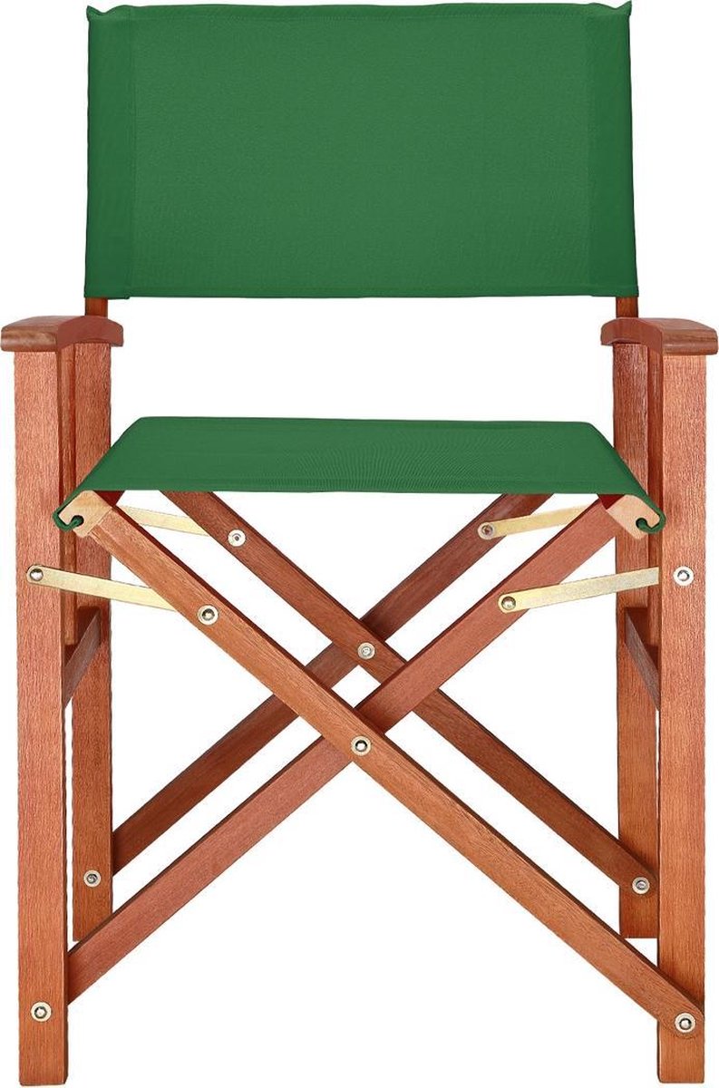 Casaria Tuinstoel Cannes - FSC®-Gecertificeerd Eucalyptushout – Groen
