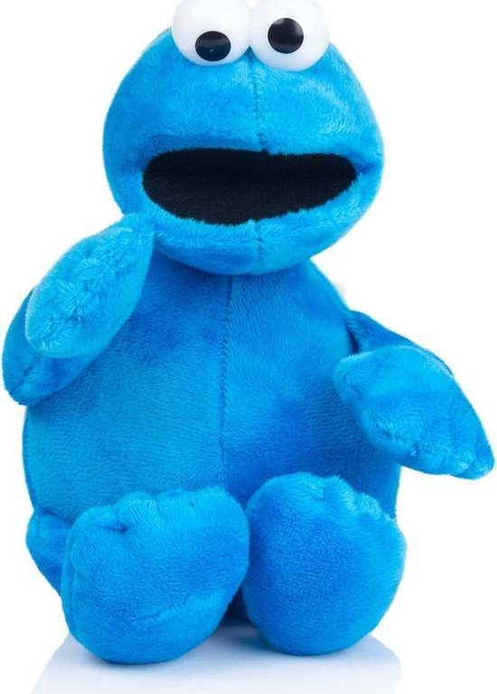 Trots vod rekenmachine Pluche Sesamstraat Koekiemonster 25 cm speelgoed knuffel - Blauwe Cookie  Monster... | bol.com