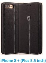 Xundd iPhone 8 Plus / 7 Plus Noble Portemonnee Hoesje / Book Case Met Pasjes Zwart