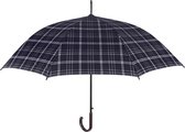 Perletti Paraplu Golf Schotse Ruit 114 Cm Automatisch Heren Zwart/groen