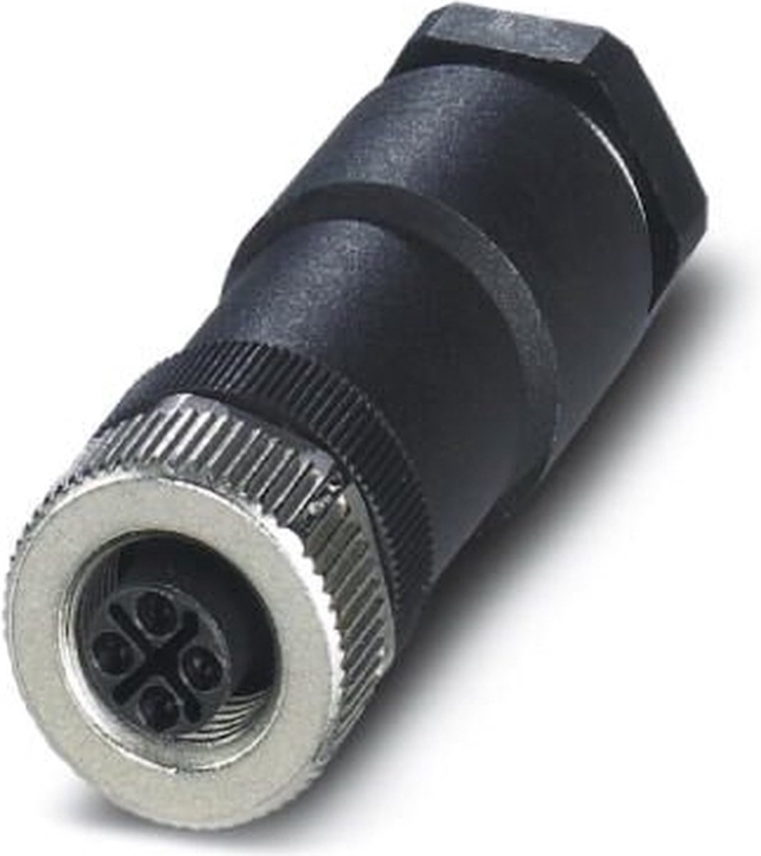 Phoenix Contact 1404642 kabel-connector M12 Zwart, Roestvrijstaal