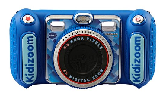 VTech KidiZoom Duo DX Camera - Interactief Speelgoedcamera - Blauw - 4 tot 10 Jaar