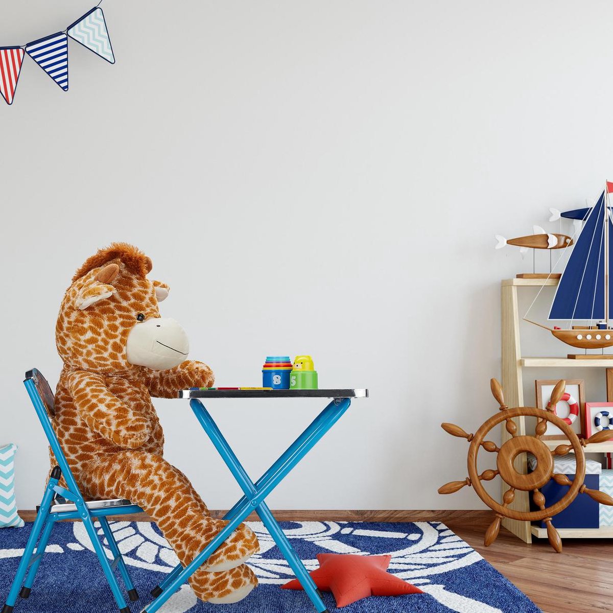 relaxdays kindertafel en stoel - inklapbaar - kindertafeltje - binnen -  kinderstoel B | bol.com