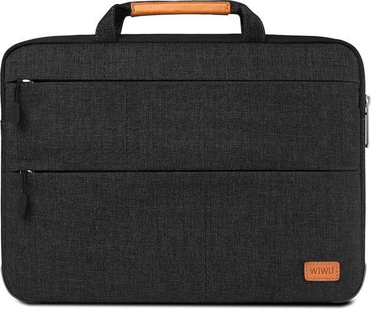 WIWU - 15.4 inch Smart Stand Laptop & Macbook Sleeve - Zwart