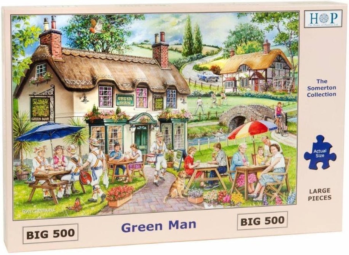 House of Puzzles legpuzzel Green Man 500 XL stukjes puzzel. — cadeau in Spellen & Speelgoed - foto 3