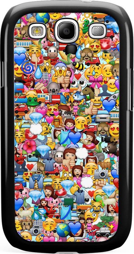 Samsung S3 (Neo) hoesje - Emoji collectie | Samsung Galaxy S3 Neo case |  Hardcase... | bol.com