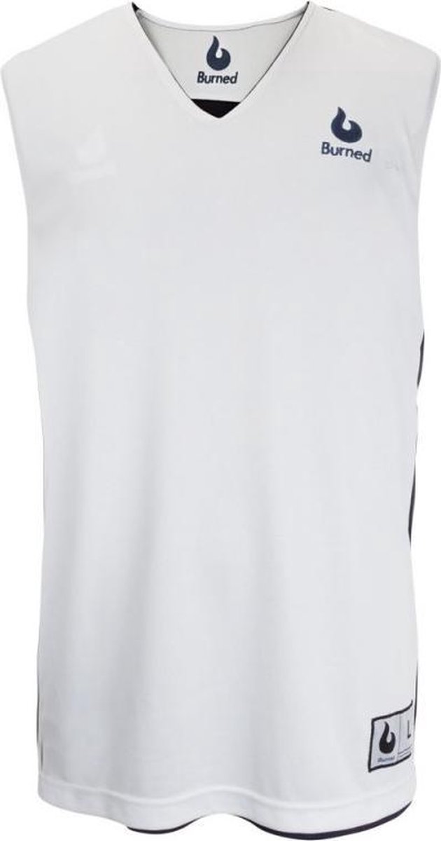 Burned Dubbelzijdig Jersey Donkerblauw Wit 3XL