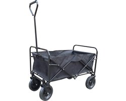 Opvouwbare bolderkar bolderwagen - zwart