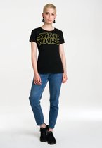 Logoshirt Vrouwen T-shirt Star Wars - Logo - Shirt met ronde hals van Logoshirt - zwart