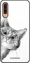 Samsung A50/A30s hoesje - Peekaboo | Samsung Galaxy A50 case | Hardcase backcover zwart