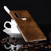 Shockproof Litchi Texture PC + PU Case voor Vivo V15 (bruin)