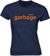 Garbage Dames Tshirt -L- Version 2.0 Blauw