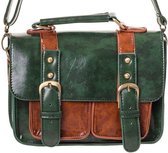 Small Retro Handbag Green Tas Dames