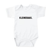 Rompertjes baby met tekst - Kleine baas - Romper wit - Maat 50/56