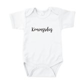 Rompertjes baby met tekst - Koningsdag - Romper wit - Maat 74/80