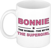 Bonnie The woman, The myth the supergirl cadeau koffie mok / thee beker 300 ml