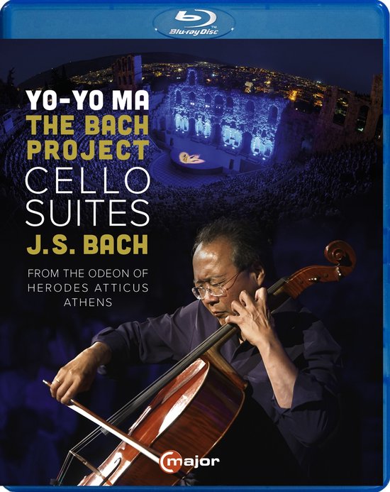 Yo-Yo Ma speelt cellosuites van J.S. Bach in het Odeon van Herodes Atticus in Athene.
