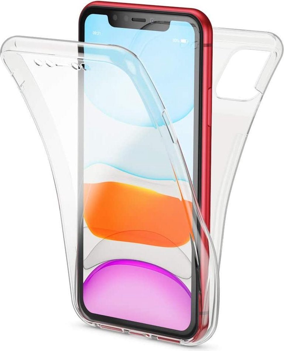 Hoesje Geschikt voor: iPhone 11 Pro Max- Dubbel zijdig 360° - Transparant