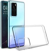 Hoesje Geschikt voor: Huawei P40 Pro - Silicone - Transparant