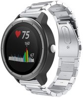 Stalen Smartwatch bandje - Geschikt voor  Garmin Vivoactive 3 stalen band - zilver - Horlogeband / Polsband / Armband