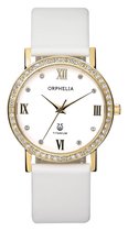 Orphelia 122-1722-11 - Horloge - Leer - Wit - 33 mm