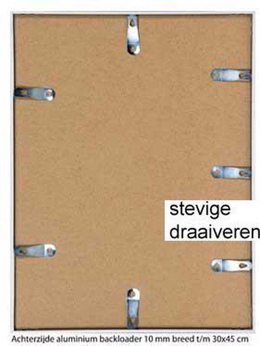 Rahmendesign24 Fotolijsten Tokio 70x90 zilver (hoogglans) fotolijst, wissellijst, posterlijst, puzzellijst, lijst