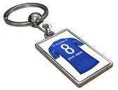 S04 Shirt met Jouw Naam - Gepersonaliseerde Sleutelhanger met Jouw Naam en Nummer - Cadeau - Verjaardag - Kerst - Kado - Valentijn - Gepersonaliseerd Cadeau - Voetbal