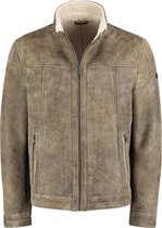 DNR Leren Jack - Modern Fit - Groen - 52