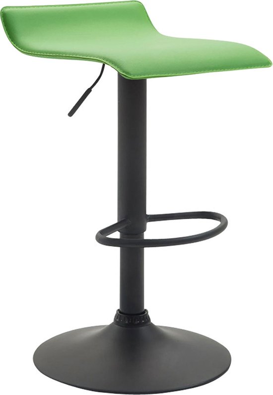 Clp Dyn V2 Barkruk - Kunstleer - groen - Zwart