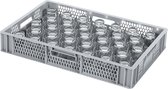Glazenkrat voor 33 glazen - max. glashoogte 72 mm - max. Ø 75 mm