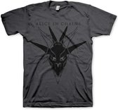 Alice Cooper - Black Skull Heren T-shirt - XL - Grijs
