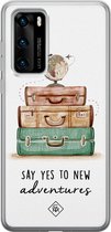 Huawei P40 hoesje siliconen - Wanderlust | Huawei P40 case | multi | TPU backcover transparant