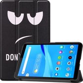 Lenovo Tab M7 Hoesje Portemonnee met Don't Touch Me Print