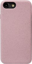 ADEL Tarwe Stro TPU Back Cover Softcase Hoesje Geschikt voor iPhone 6/ 6S - Duurzaam afbreekbaar Milieuvriendelijk Roze